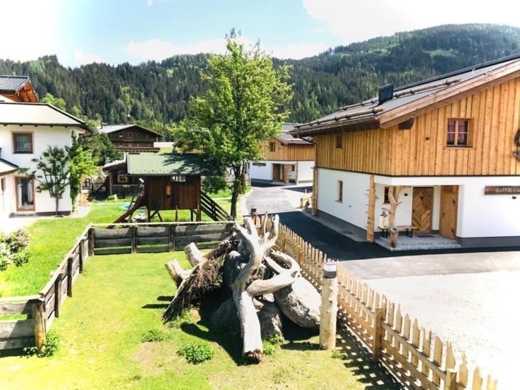 Sieglhub Chalets - Appartements - Hotel 플라차우 외부 사진